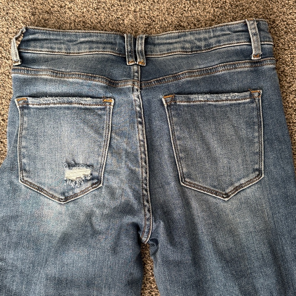 Vervet Floral Flare Blue Jeans - Picture 7 of 7